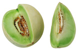 Honeydew Melon With Wedge Removed