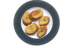 Fried Plantain Slices on a Plate